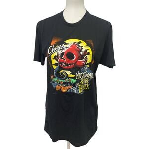 Chuy's Womens Medium The Nightmare Before TexMex Short Sleeve Crew Neck Tee